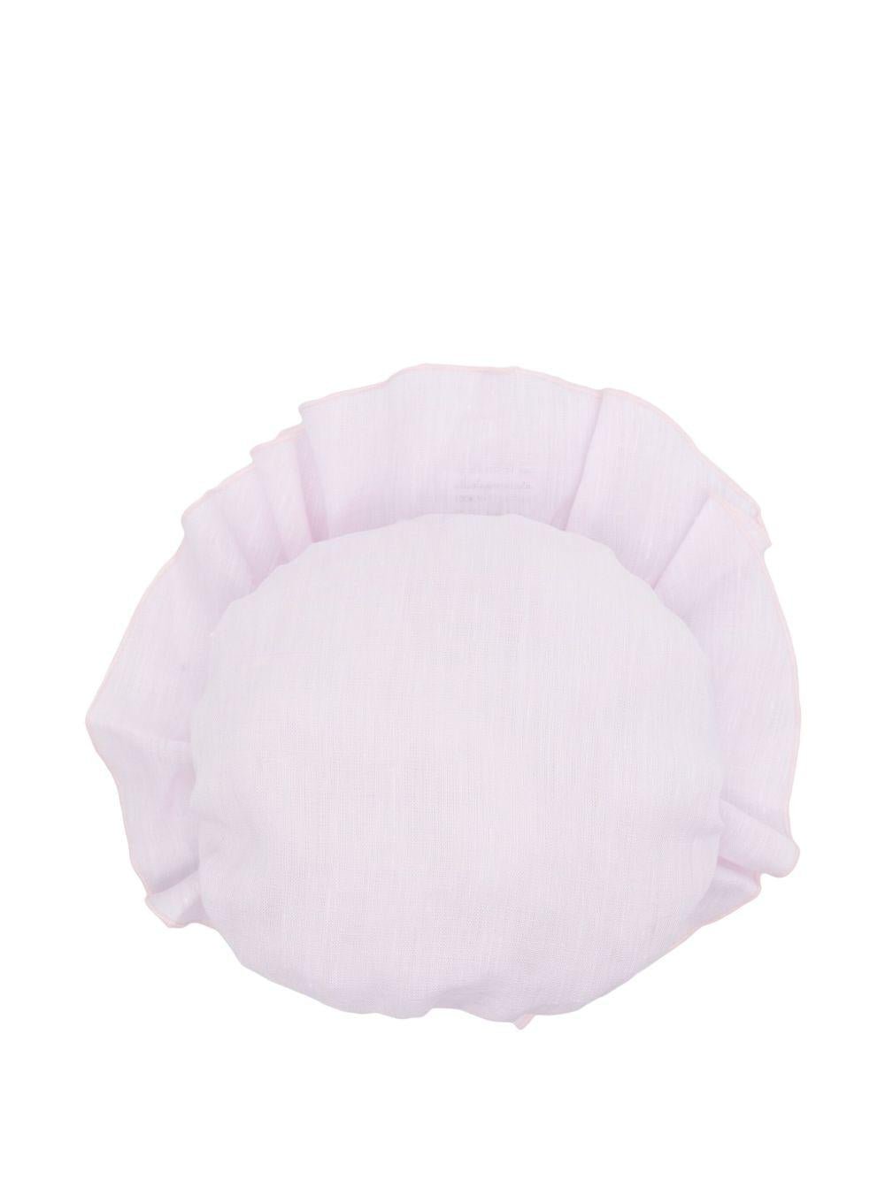 Cappello per neonata La Stupenderia rosa con fascia elasticizzata e corona piatta - Rubino Kids