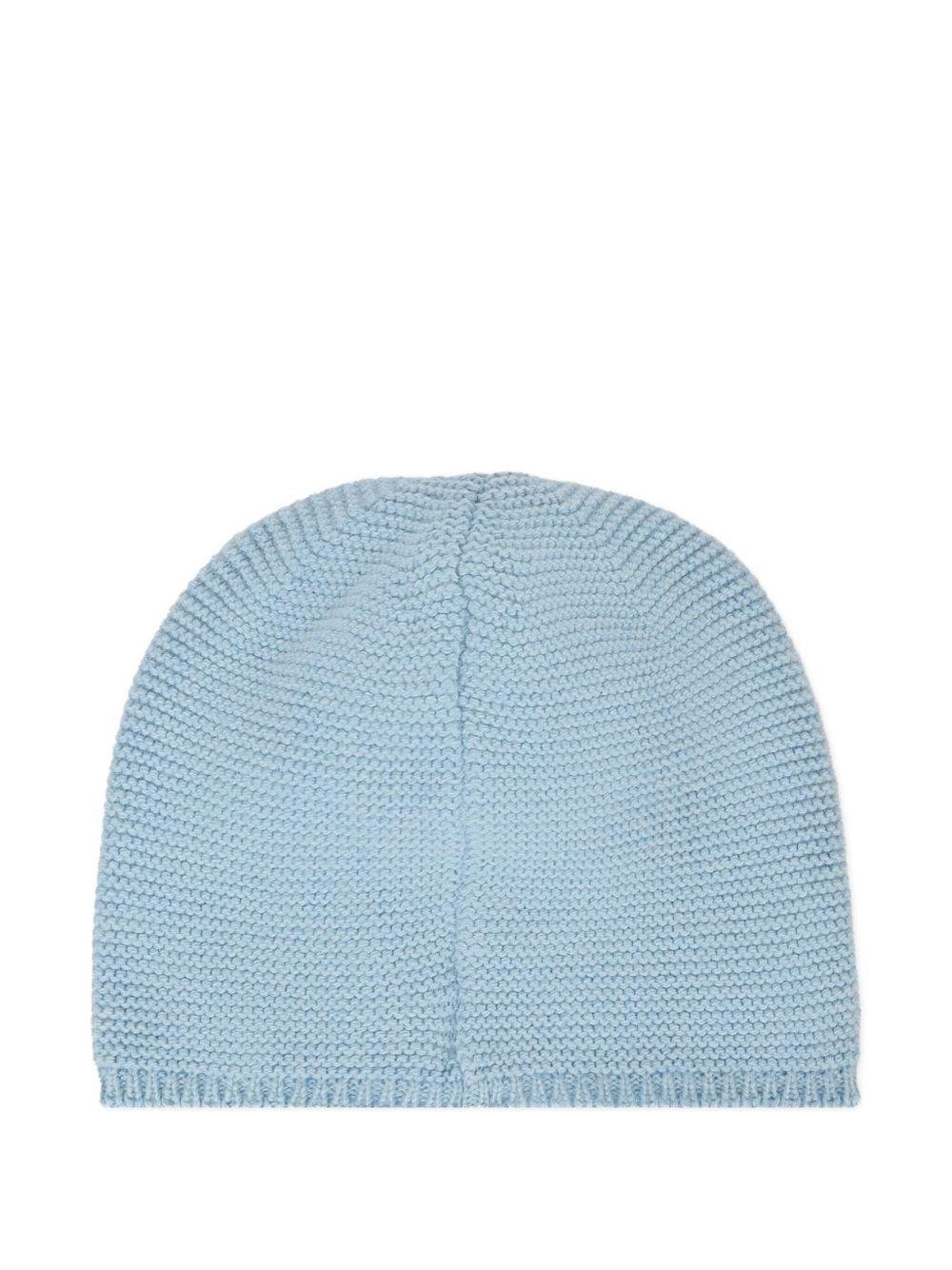 Cappello per neonato Paz Rodriguez azzurro con lavorazione in rilievo - Rubino Kids