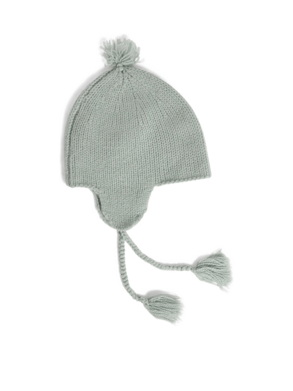 Cappello Tinna per neonato Bonpoint verde salvia con pompon - Rubino Kids
