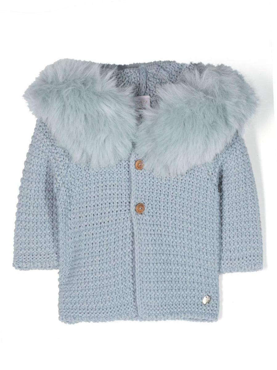Cappotto con cappuccio Bambalina per neonato Paz Rodriguez blu co