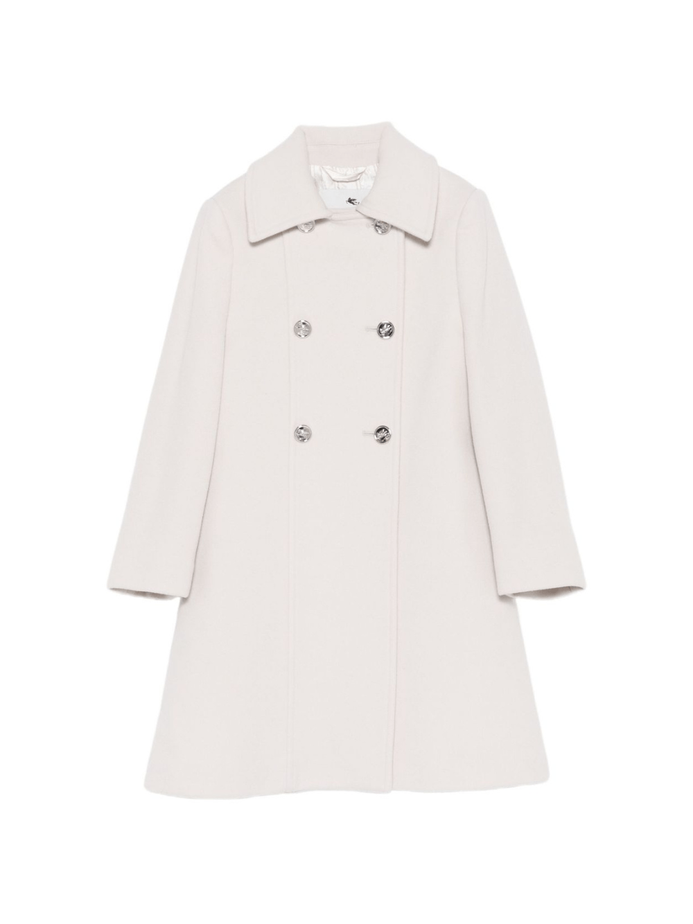 Cappotto doppiopetto per bambina Etro Kids beige con maniche lunghe - Rubino Kids