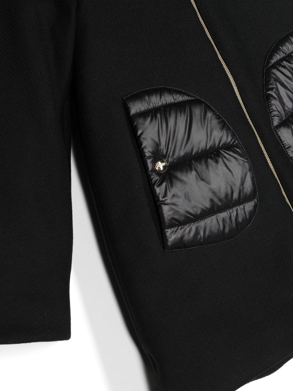 Cappotto per bambina Herno Kids nero con cappuccio - Rubino Kids