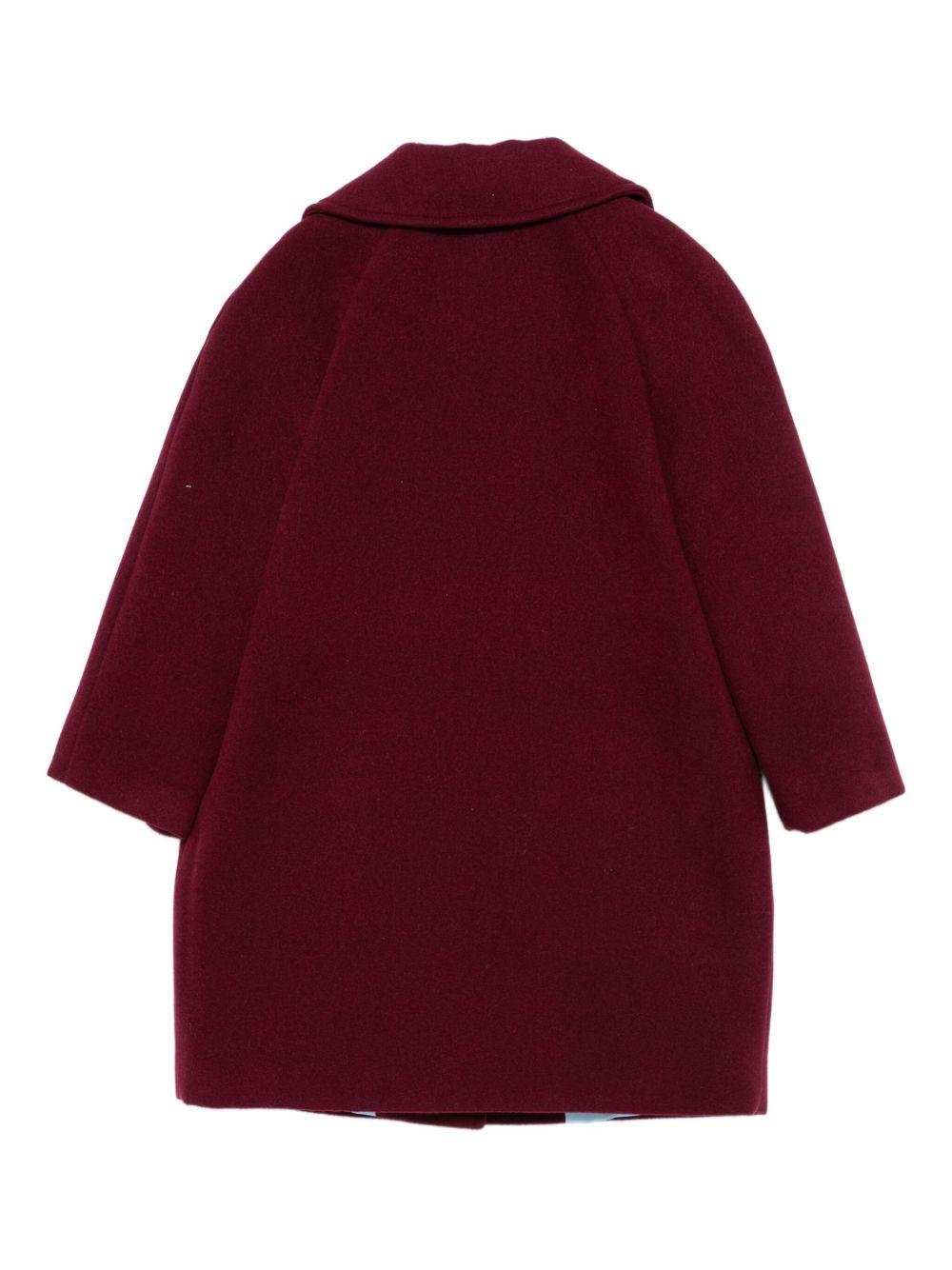 Cappotto per bambina Mi Mi Sol rosso con dettagli fiocchi - Rubino Kids