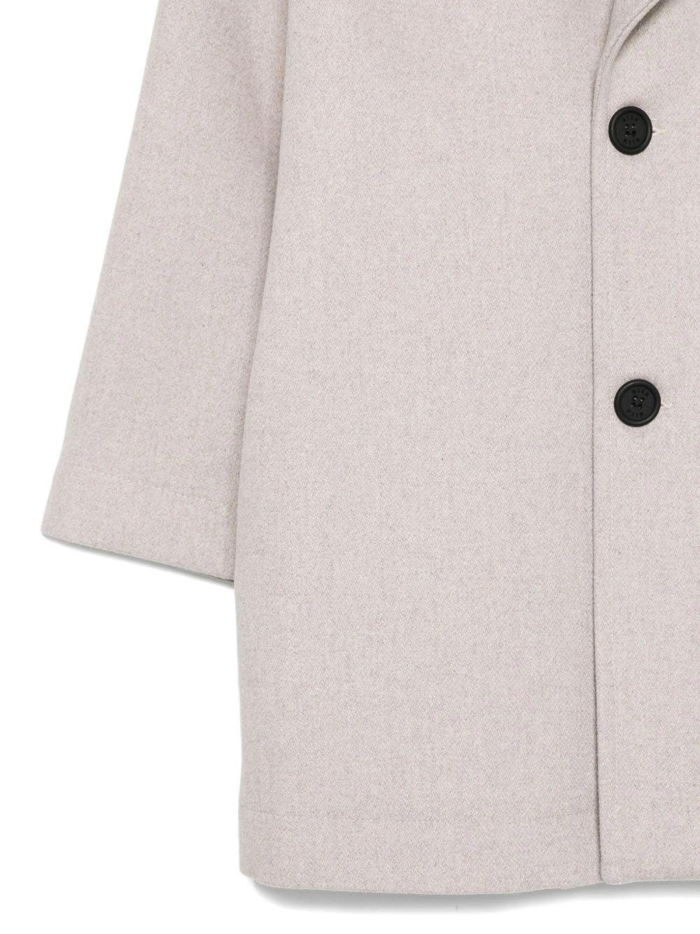Cappotto per bambina MSGM Kids beige con revers classici - Rubino Kids