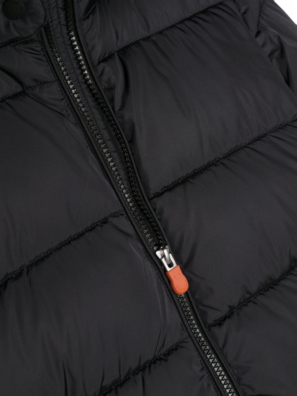 Cappotto per bambina Save The Duck Kids Tiri nero con effetto opaco - Rubino Kids