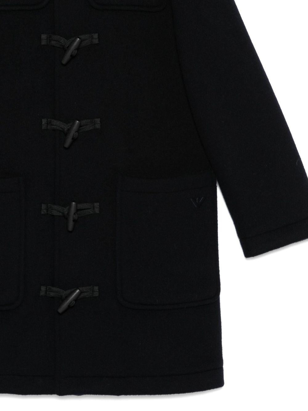 Cappotto per bambino Emporio Armani Kids blu navy con cappuccio - Rubino Kids