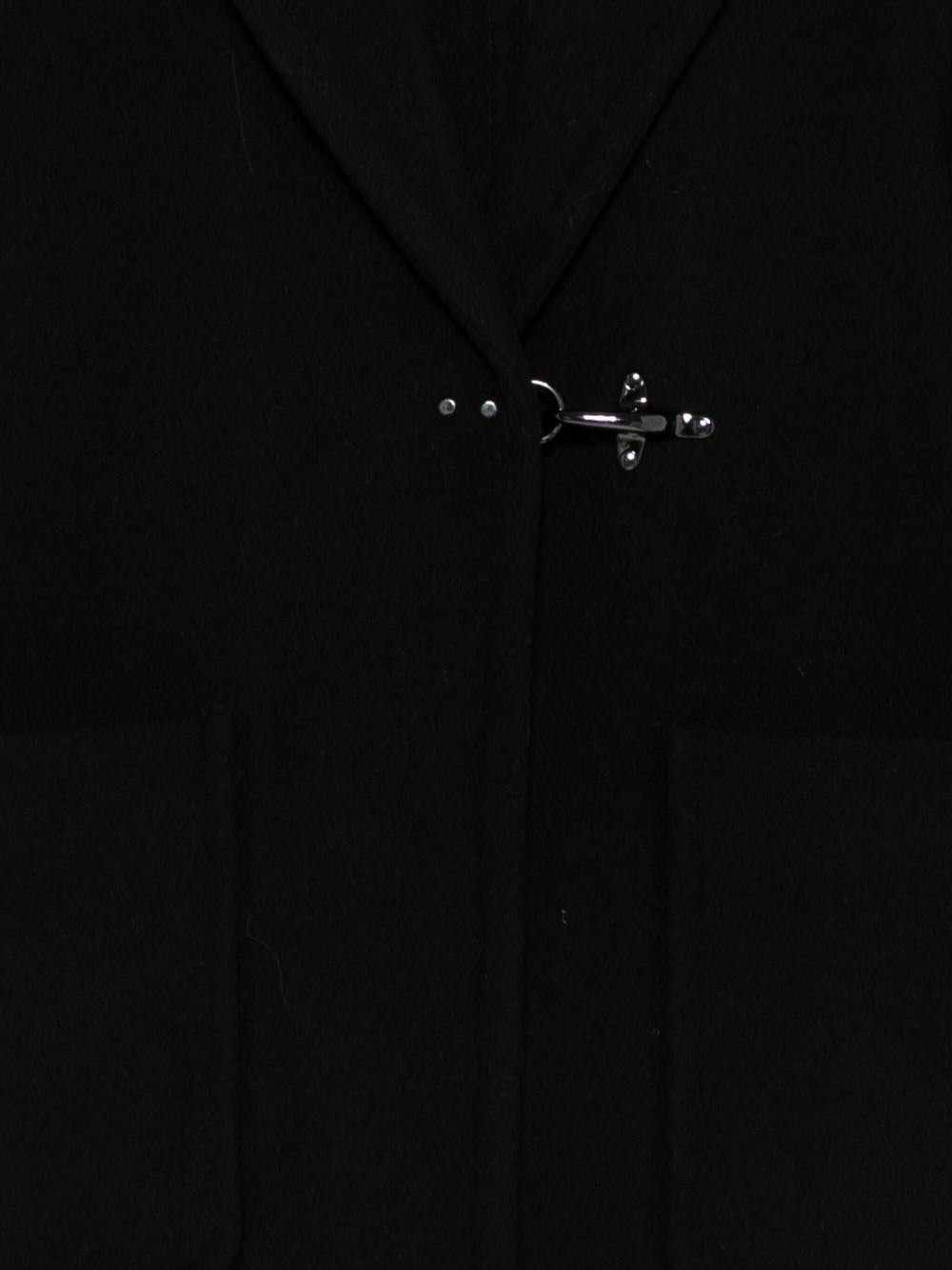 Cappotto per bambino Fay Kids nero con olivette - Rubino Kids