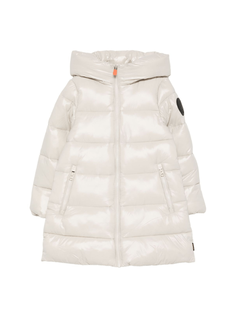 Cappotto trapuntato per bambina Save The Duck Kids beige con cappuccio - Rubino Kids