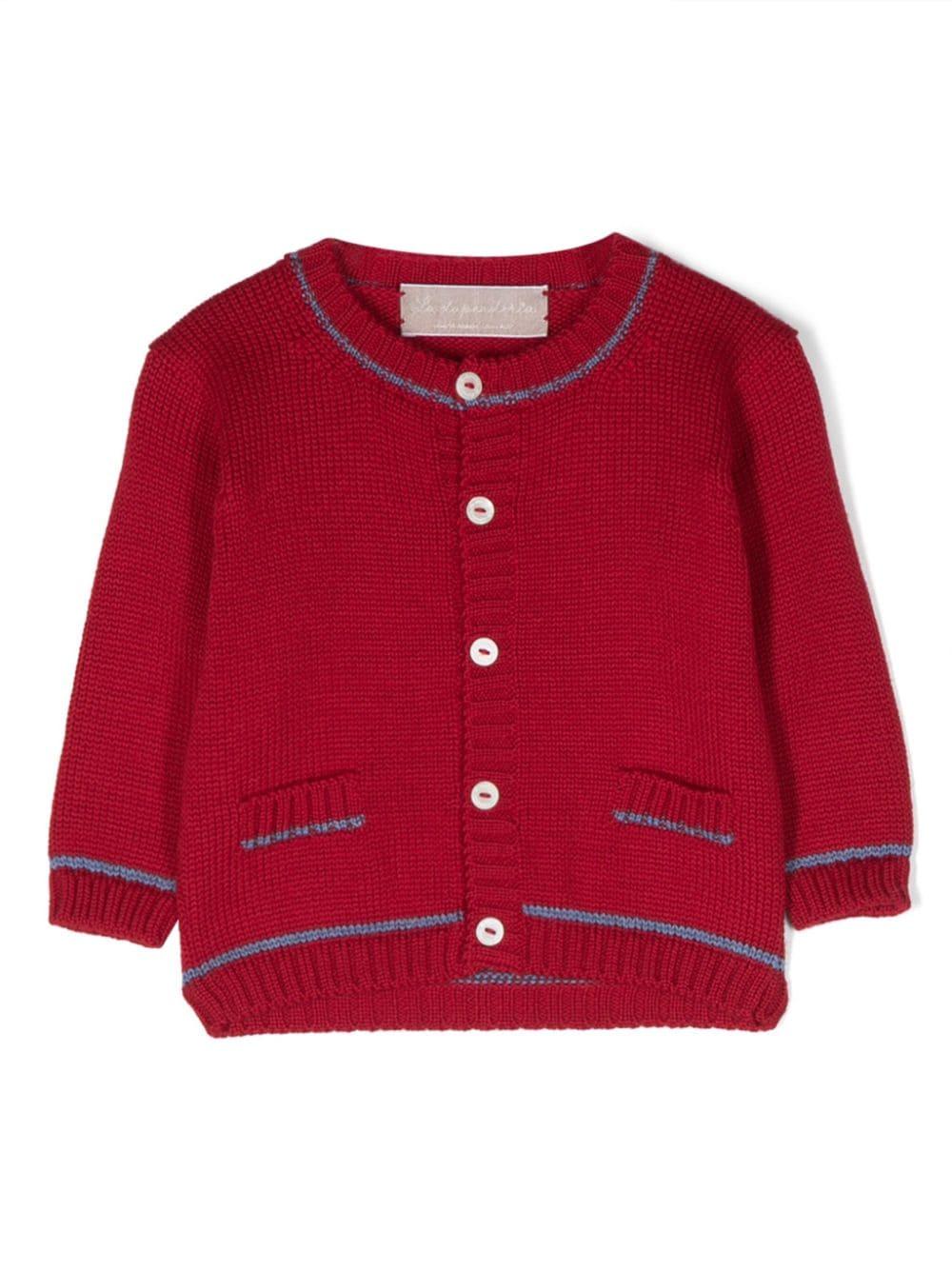 Cardigan con bordi a contrasto - Rubino Kids