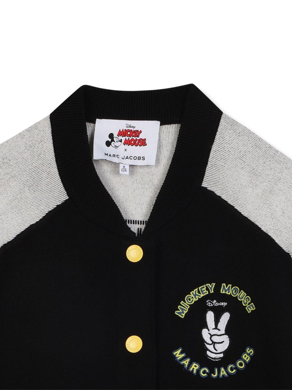 Cardigan per bambino Marc Jacobs Kids x Disney Mickey Mouse nero con ricamo - Rubino Kids