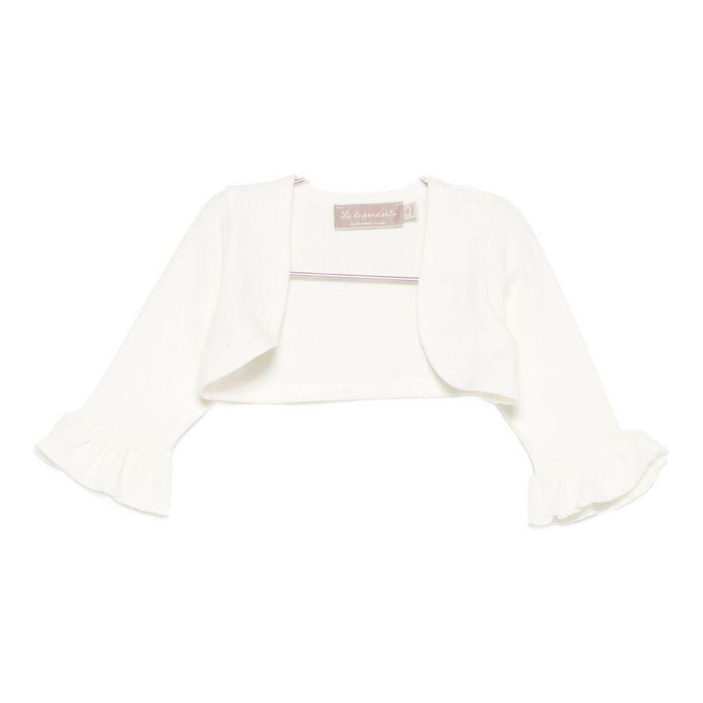 Cardigan per neonata La Stupenderia bianco con dettagli arricciati - Rubino Kids