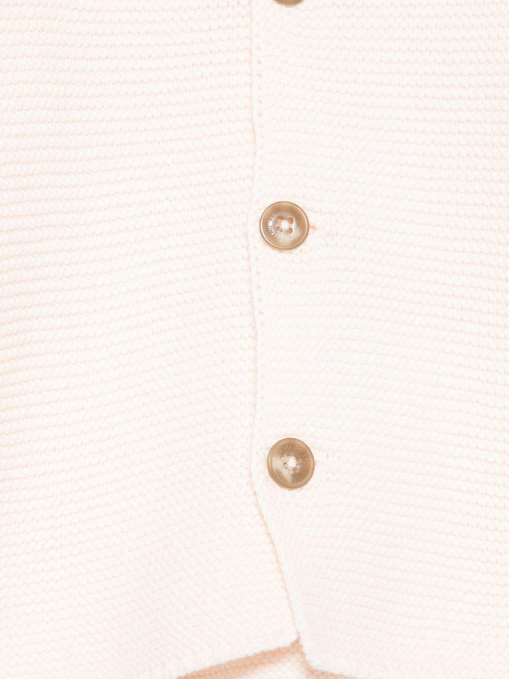 Cardigan per neonata Petit Bateau rosa con chiusura a bottoni - Rubino Kids