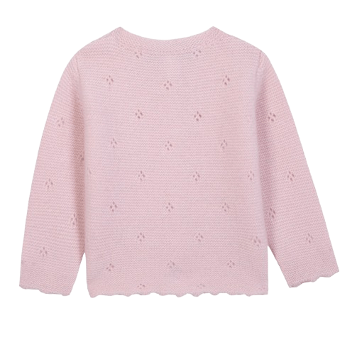 Cardigan per neonata Tartine Et Chocolat rosa con bottoni sul davanti - Rubino Kids