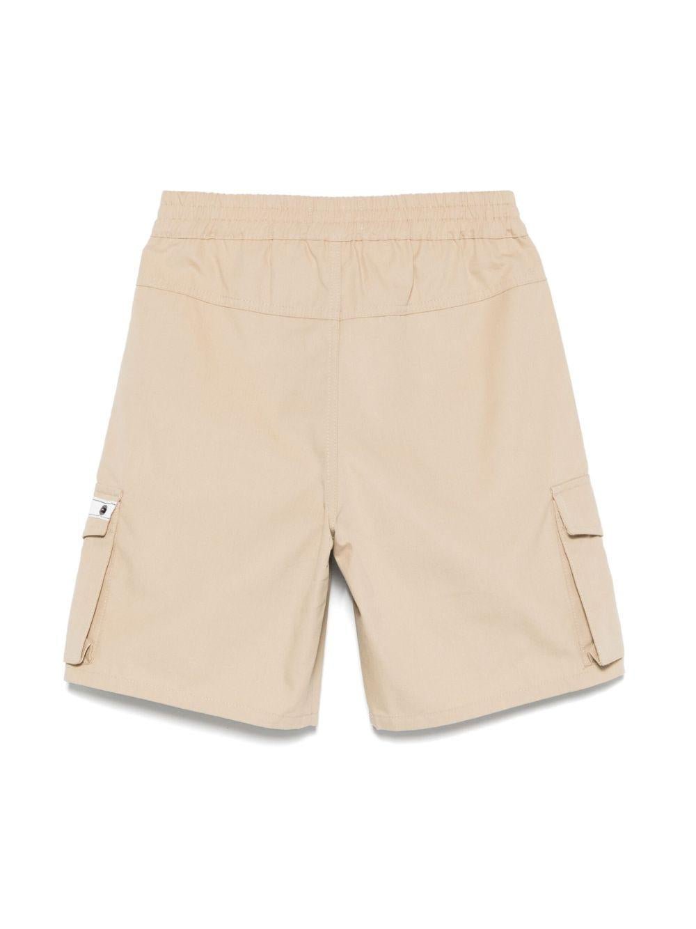 Cargo corti per neonato Moschino Kids beige con applicazione - Rubino Kids