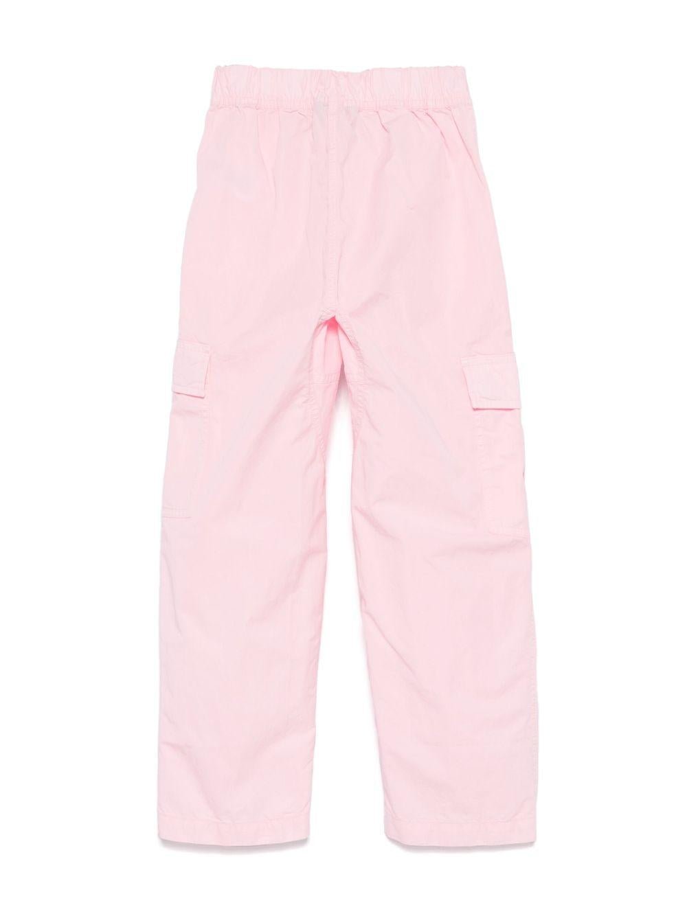 Cargo per bambina POLO RALPH LAUREN KIDS rosa con applicazione tasche - Rubino Kids