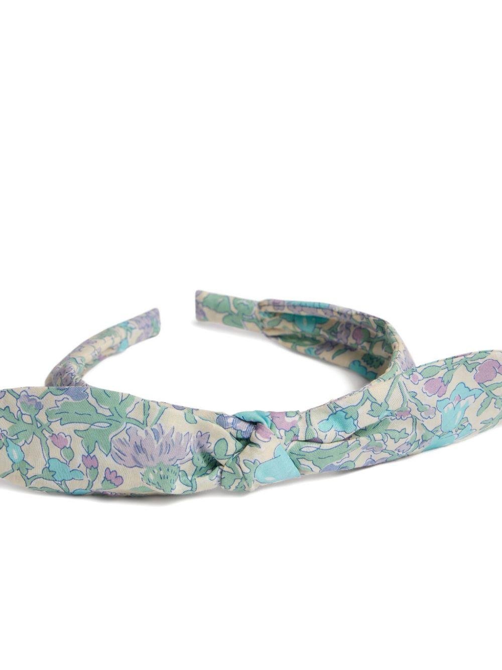 Cerchietto per bambina Bonpoint viola con stampa a fiori - Rubino Kids