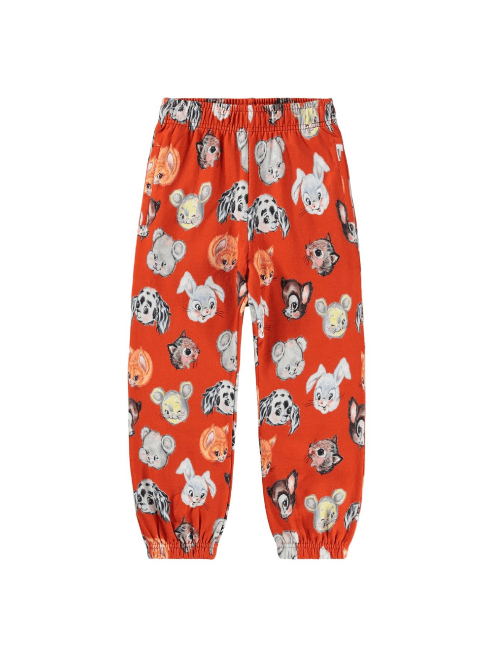 Chino per bambina Molo rosso in cotone biologico - Rubino Kids