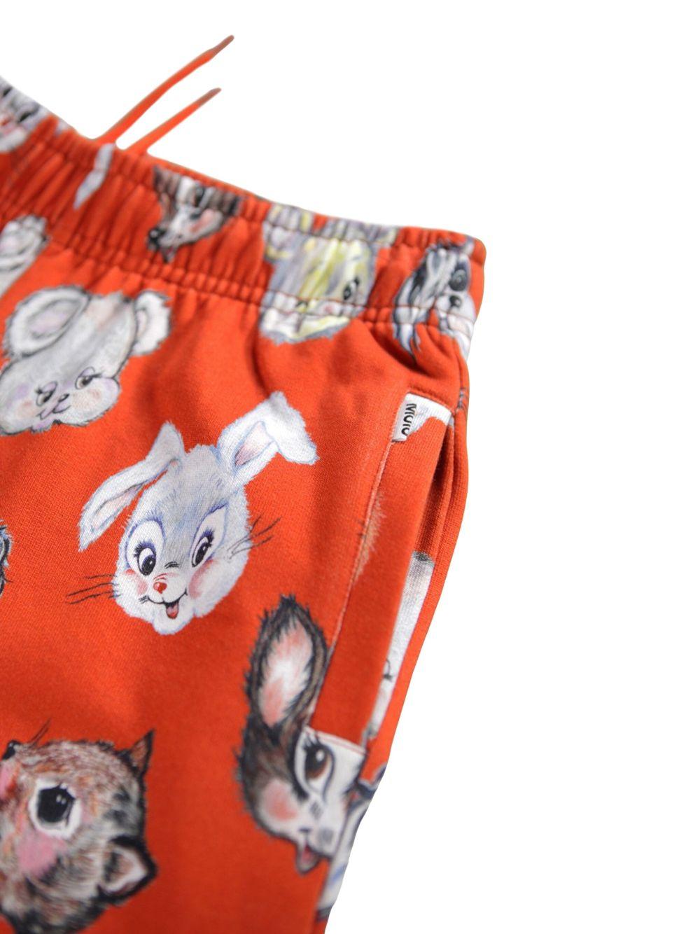 Chino per bambina Molo rosso in cotone biologico - Rubino Kids
