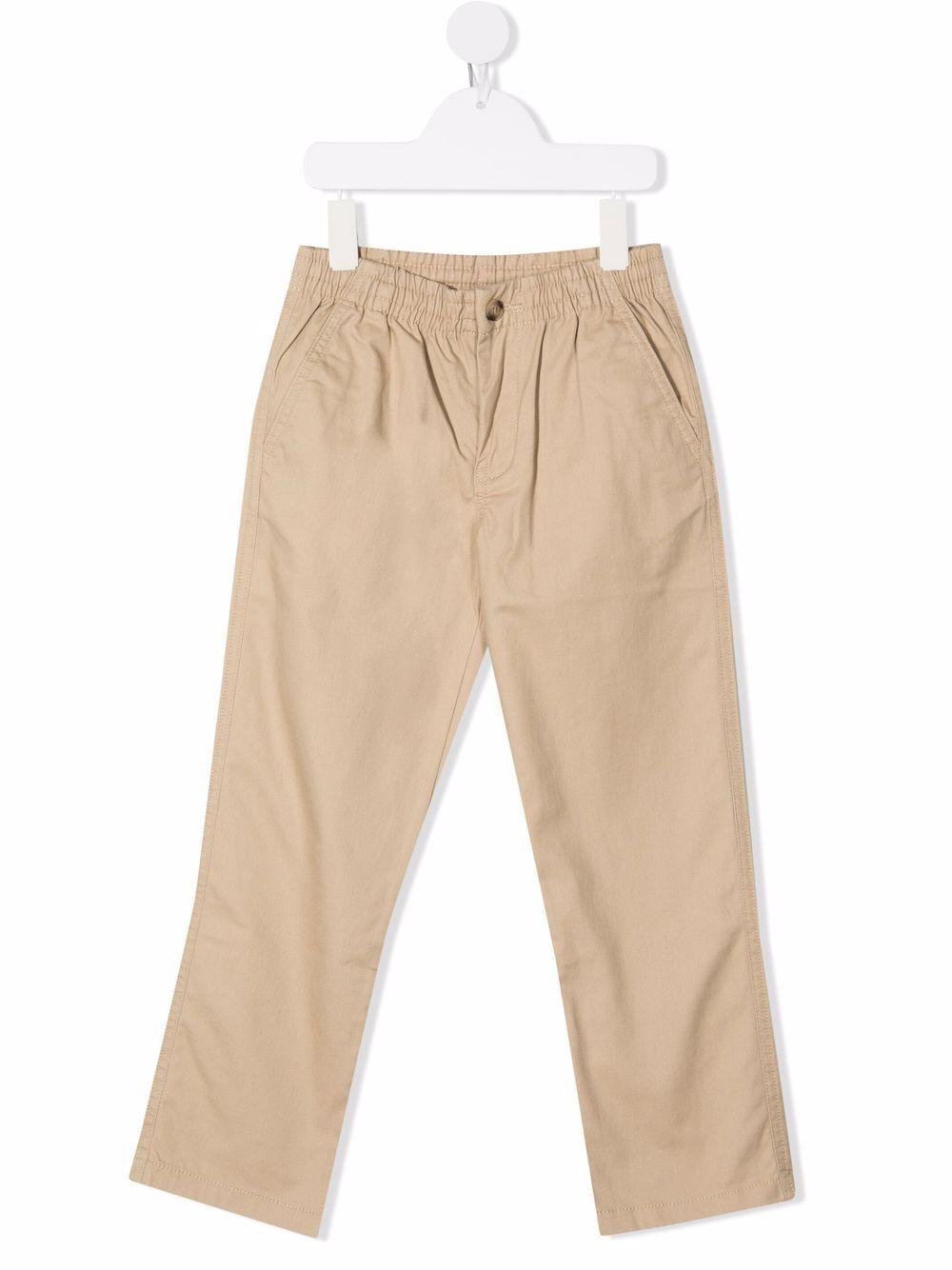 Chino per bambino POLO RALPH LAUREN KIDS beige elasticizzati - Rubino Kids