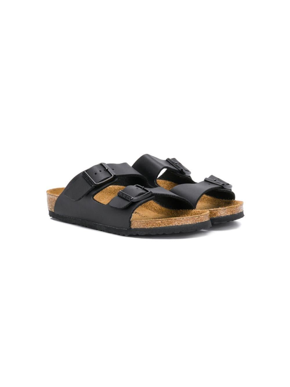 Ciabatte per bambini Birkenstock Kids nero con fibbia - Rubino Kids
