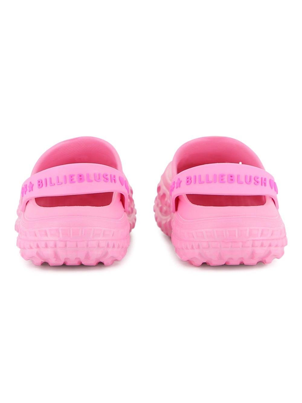 Clogs per bambina Billieblush rosa con applicazione fiori - Rubino Kids