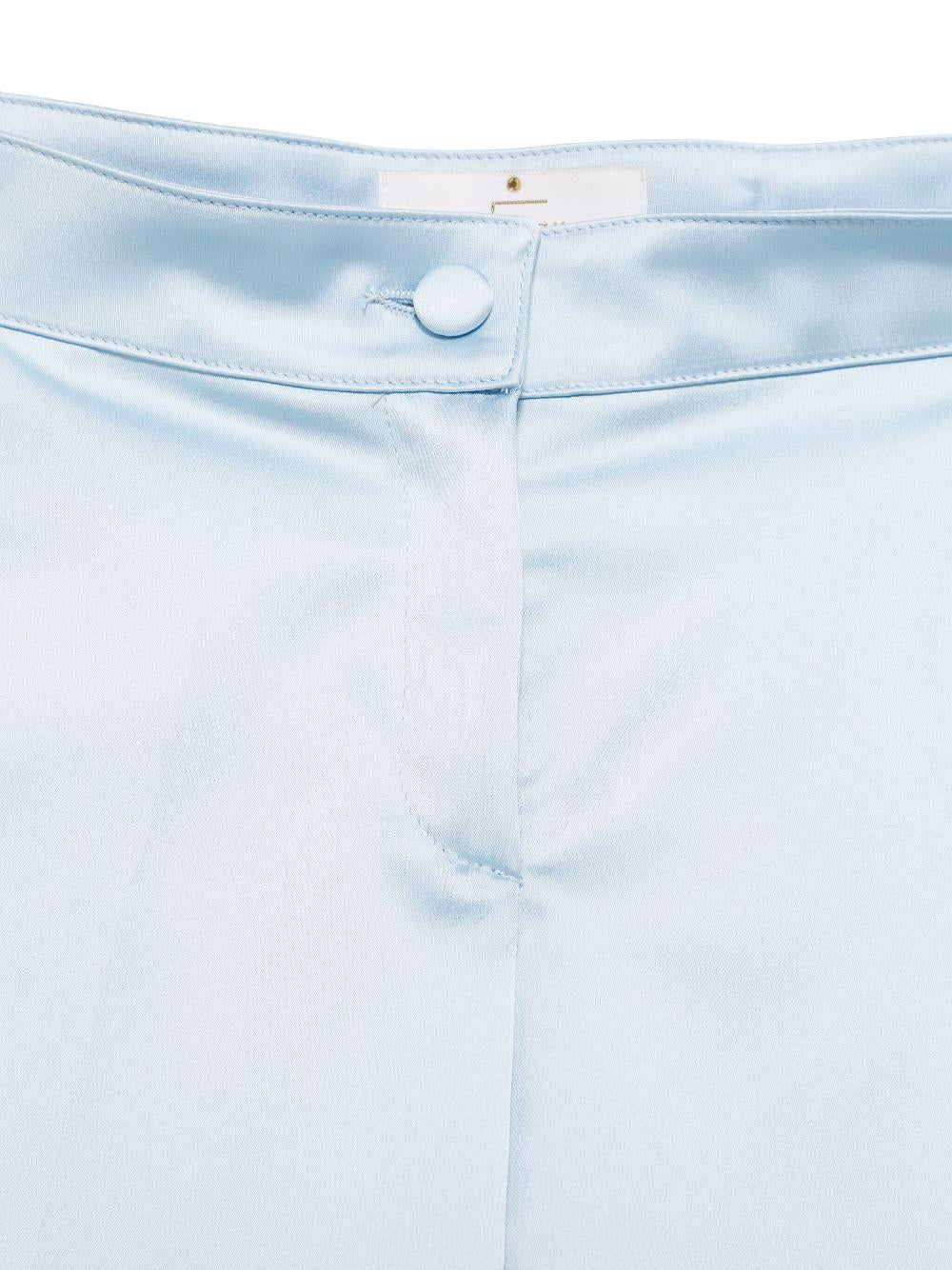 Completo due pezzi per bambina Colorichiari azzurro con due tasche a filetto frontali - Rubino Kids