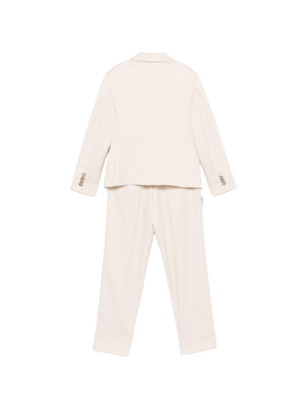 Completo per bambino Colorichiari beige modello doppiopetto (5 pezzi) - Rubino Kids