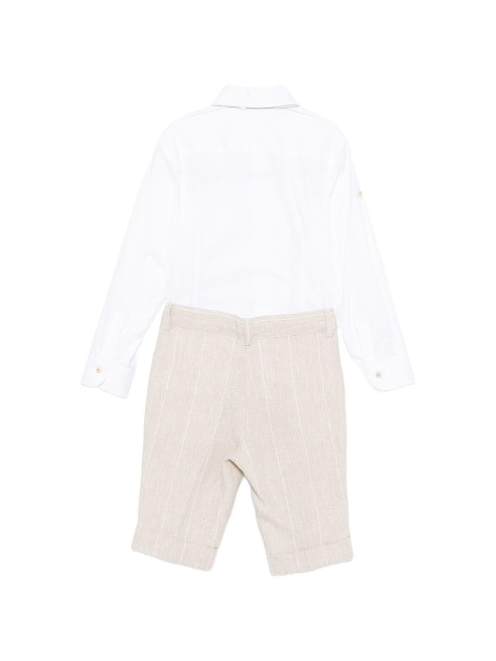 Completo per bambino Colorichiari multicolore con motivo a righe verticali - Rubino Kids