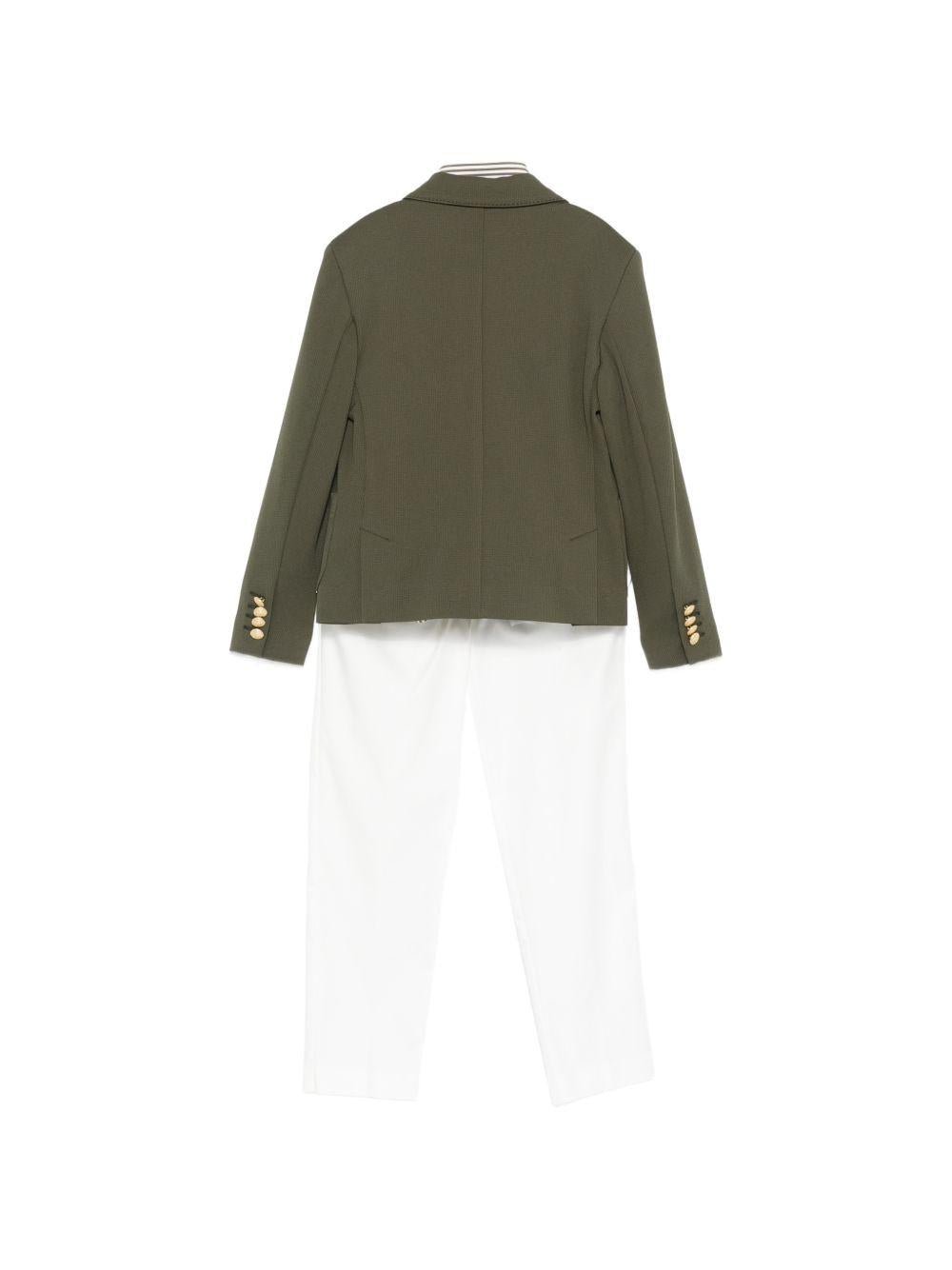 Completo per bambino Colorichiari verde con revers a punta - Rubino Kids