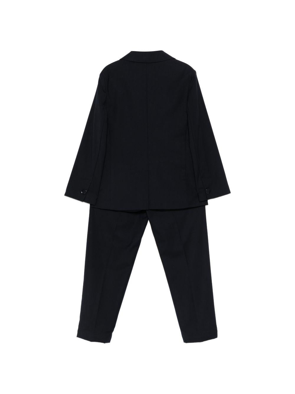 Completo per bambino Paolo Pecora Kids blu con revers a lancia - Rubino Kids