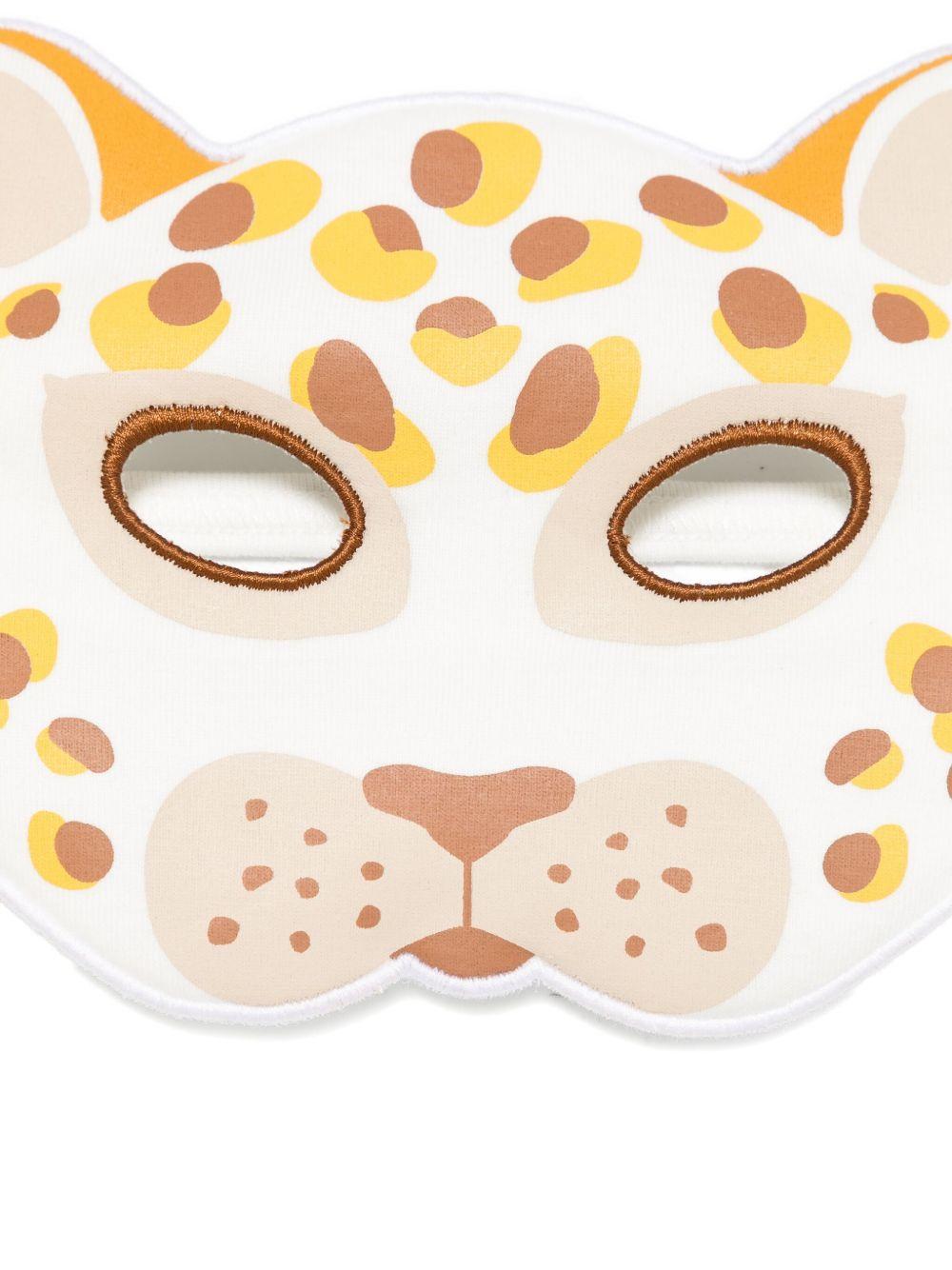 Completo pigiama per bambina Petit Bateau giallo con maschera leopardata - Rubino Kids