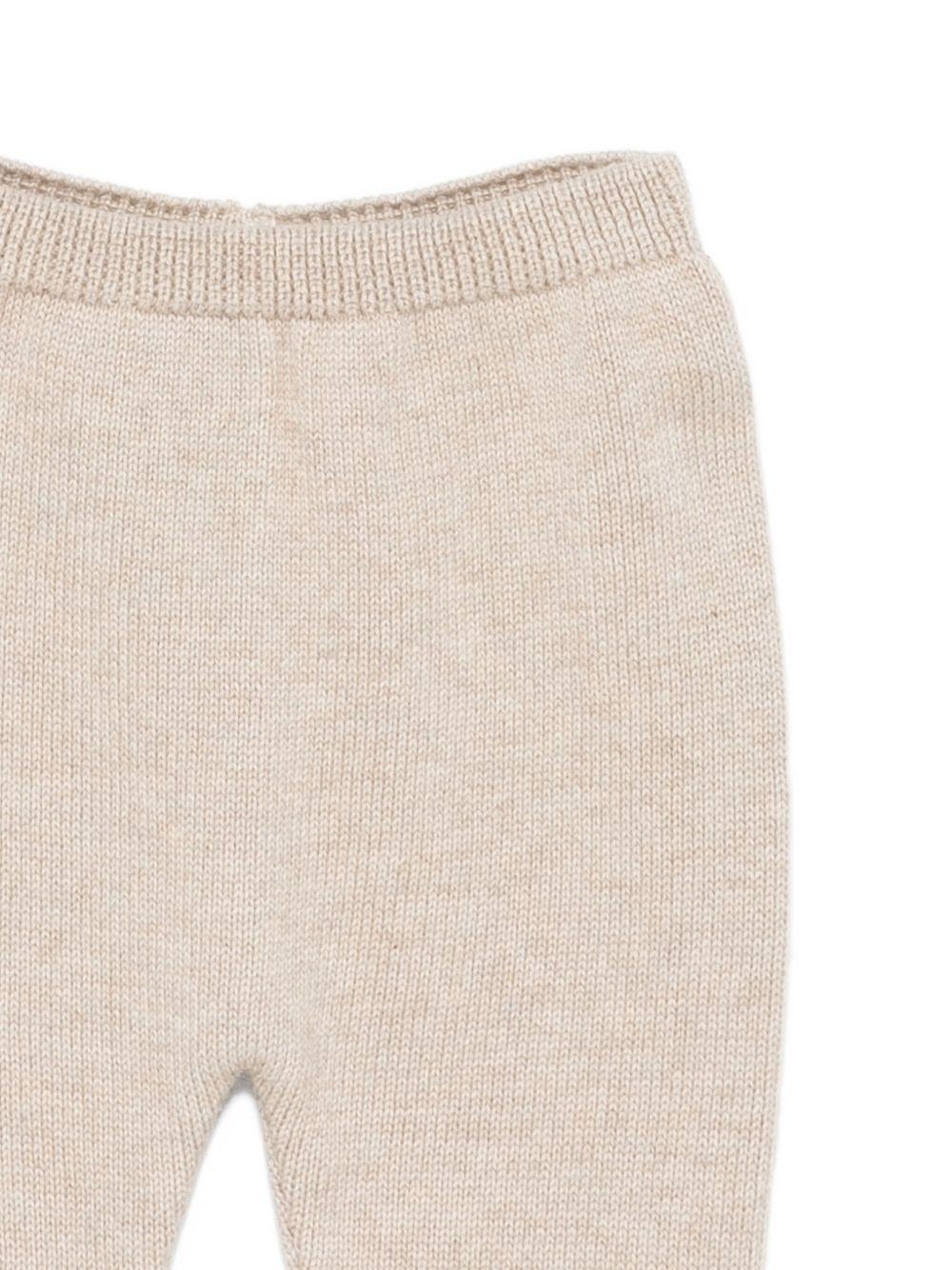 Completo t-shirt e pantaloni per neonati Paz Rodriguez beige con bottoni - Rubino Kids