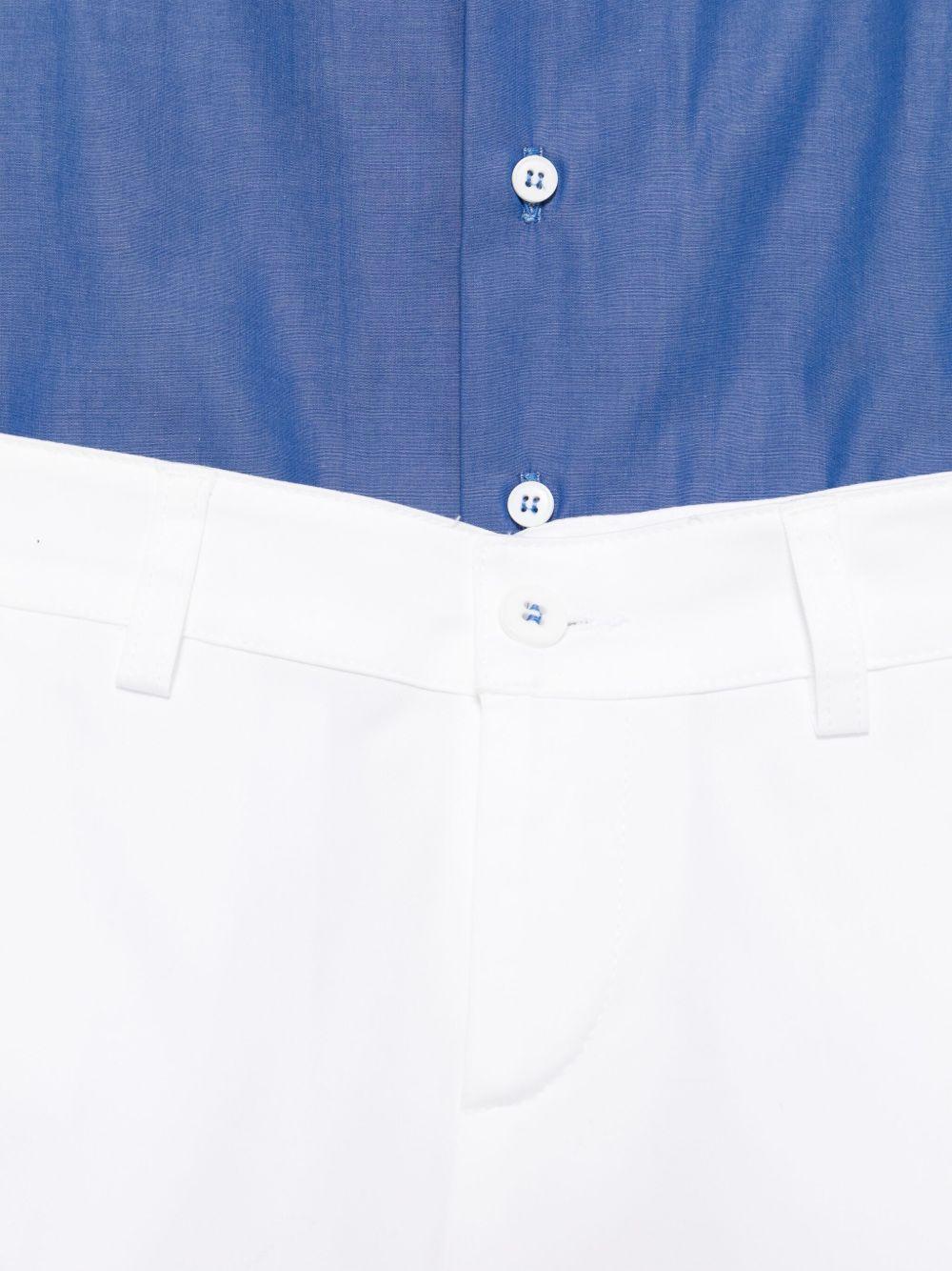 Completo tre pezzi per bambino Colorichiari blu gessato - Rubino Kids