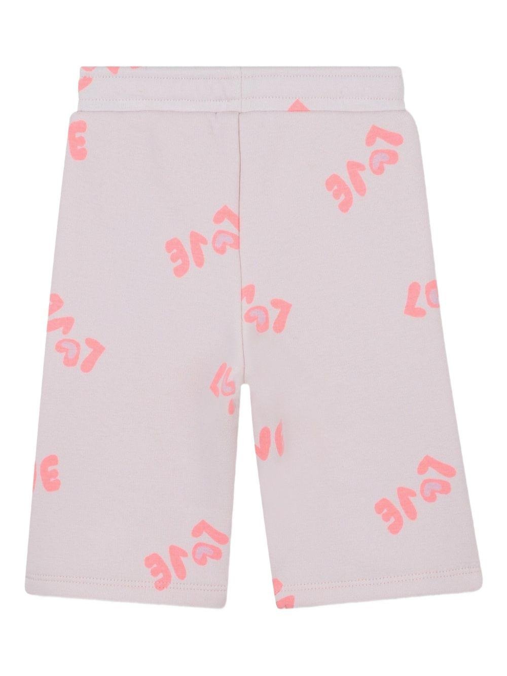 Completo tuta sportiva per neonata Billieblush rosa con stampa Love all - over - Rubino Kids