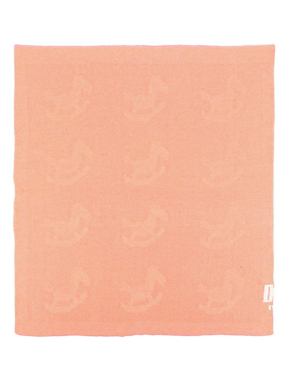 Coperta per neonata Bobo Choses rosa con motivo cavallo a dondolo - Rubino Kids