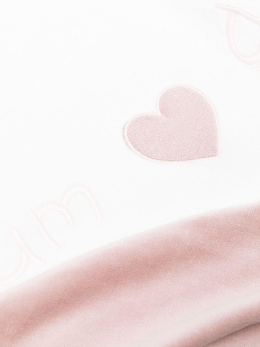 Coperta per neonata La Stupenderia bianca a forma di cuore - Rubino Kids