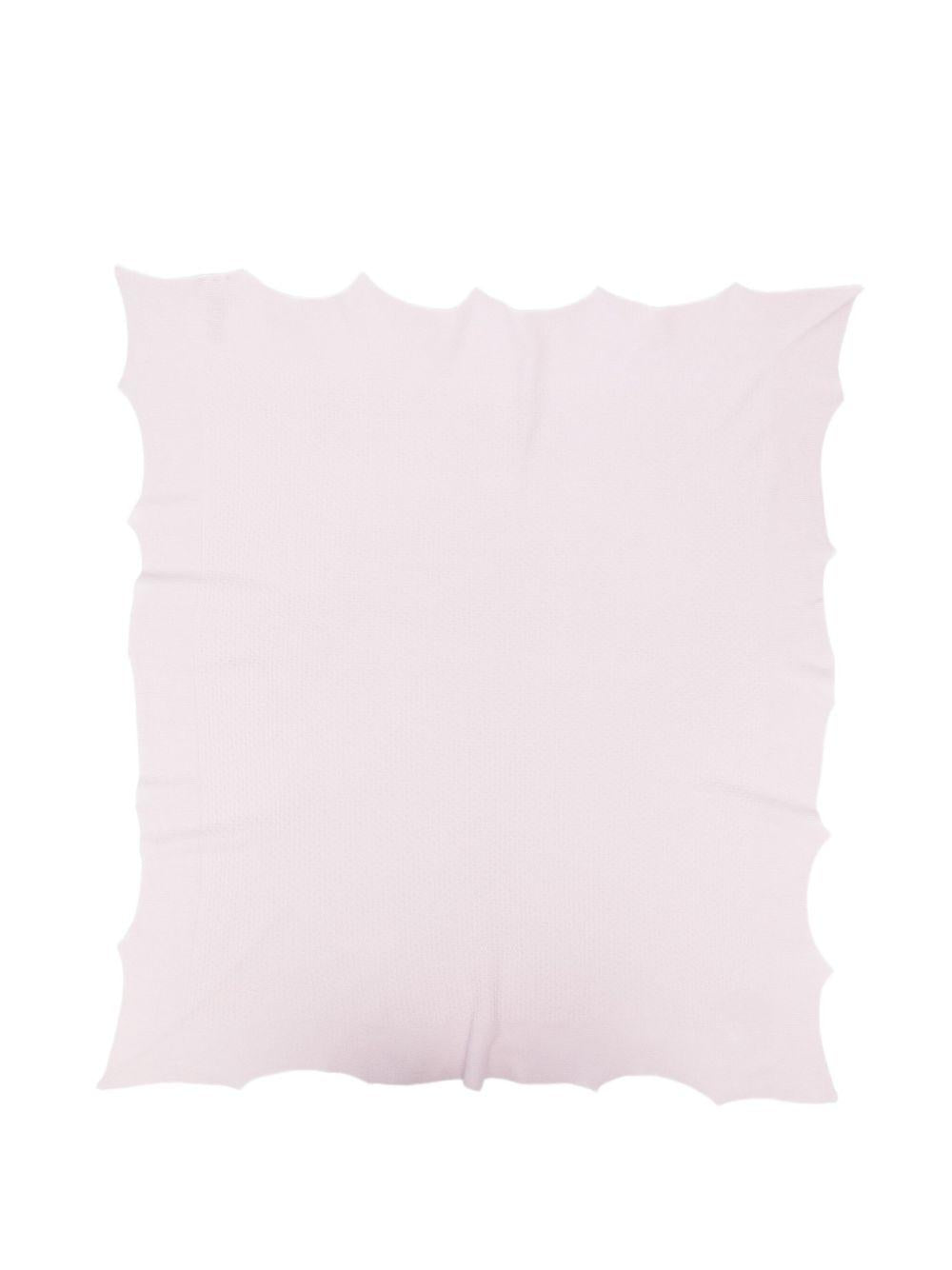 Coperta per neonata Paz Rodríguez rosa con logo in rilievo - Rubino Kids