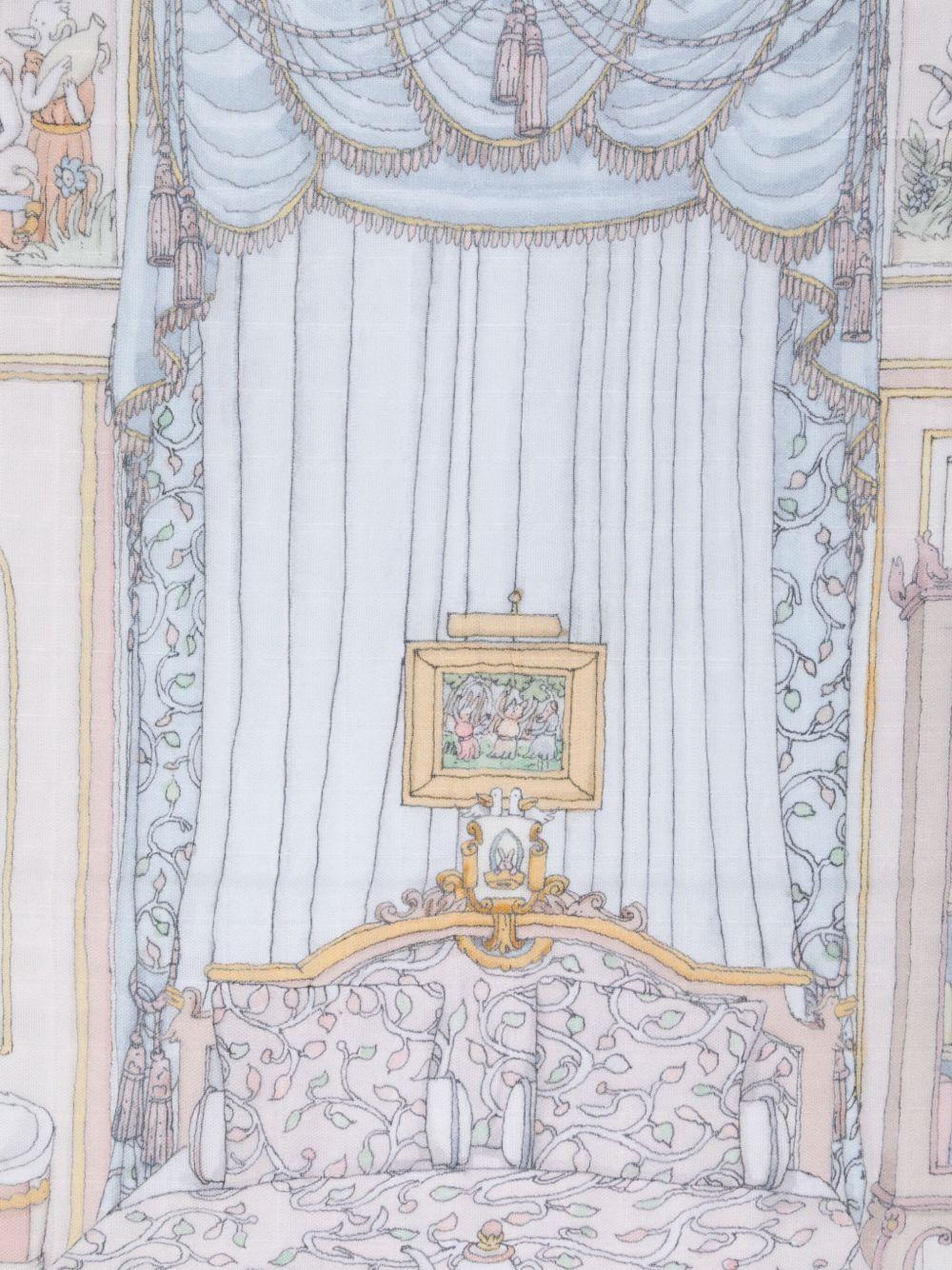 Coperta per neonati Atelier Choux multicolore con stampa French Bedroom - Rubino Kids