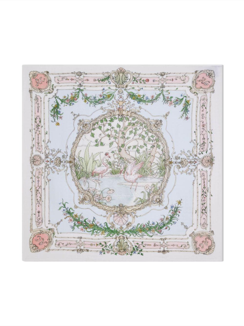 Coperta per neonati Atelier Choux multicolore con stampa illustrazione - Rubino Kids