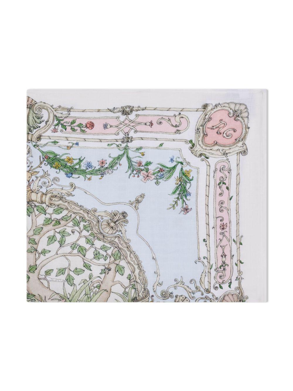 Coperta per neonati Atelier Choux multicolore con stampa illustrazione - Rubino Kids