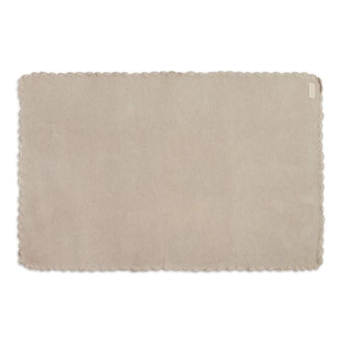 Coperta per neonati Avery Row beige con orlo smerlato - Rubino Kids