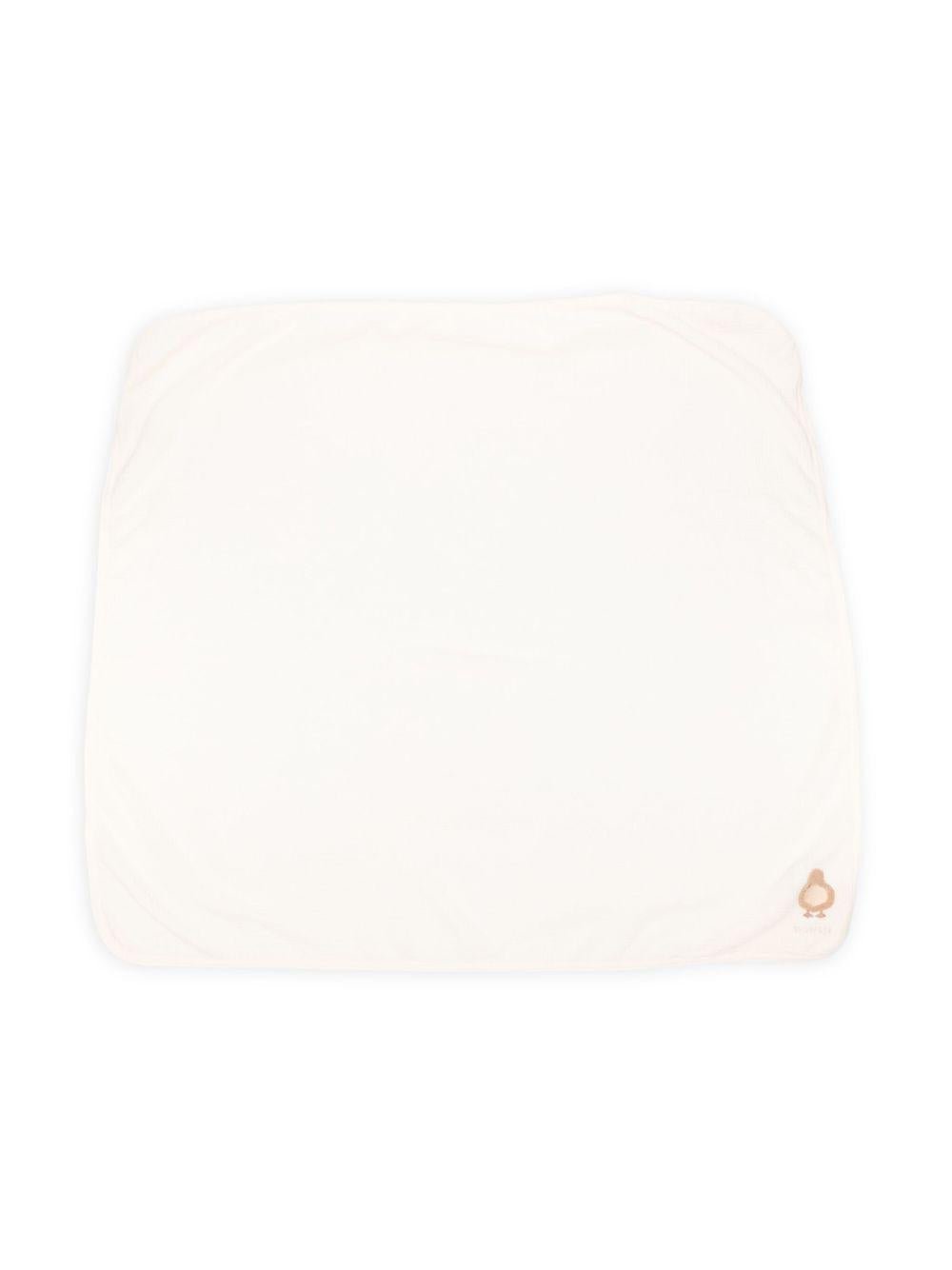 Coperta per neonati Donsje bianca con ricamo uccellino - Rubino Kids