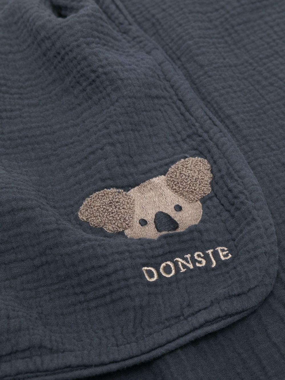Coperta per neonati Donsje blu con ricamo koala - Rubino Kids