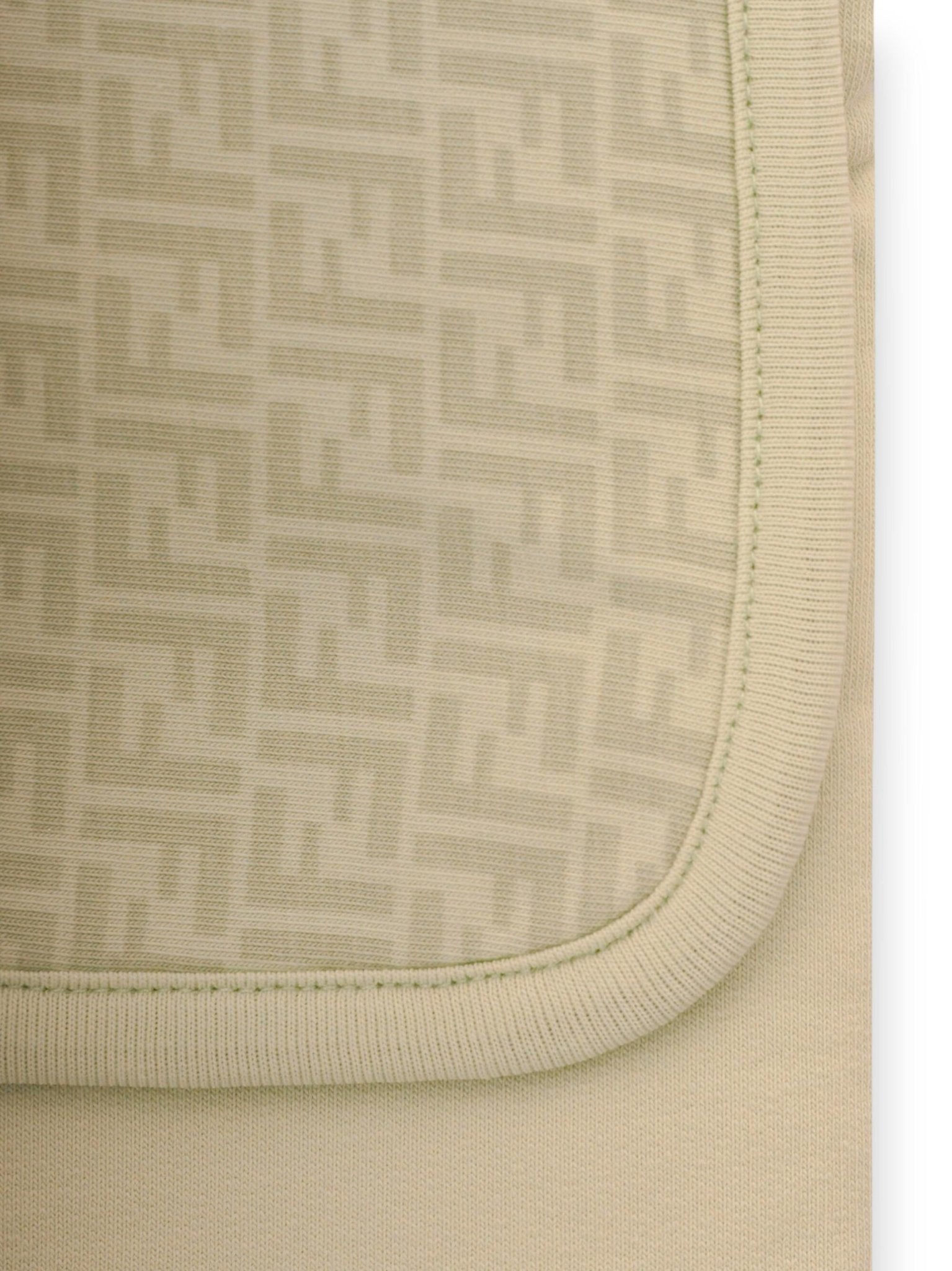 Coperta per neonati Fendi Kids beige con stampa Cavallino Fendi sul davanti - Rubino Kids