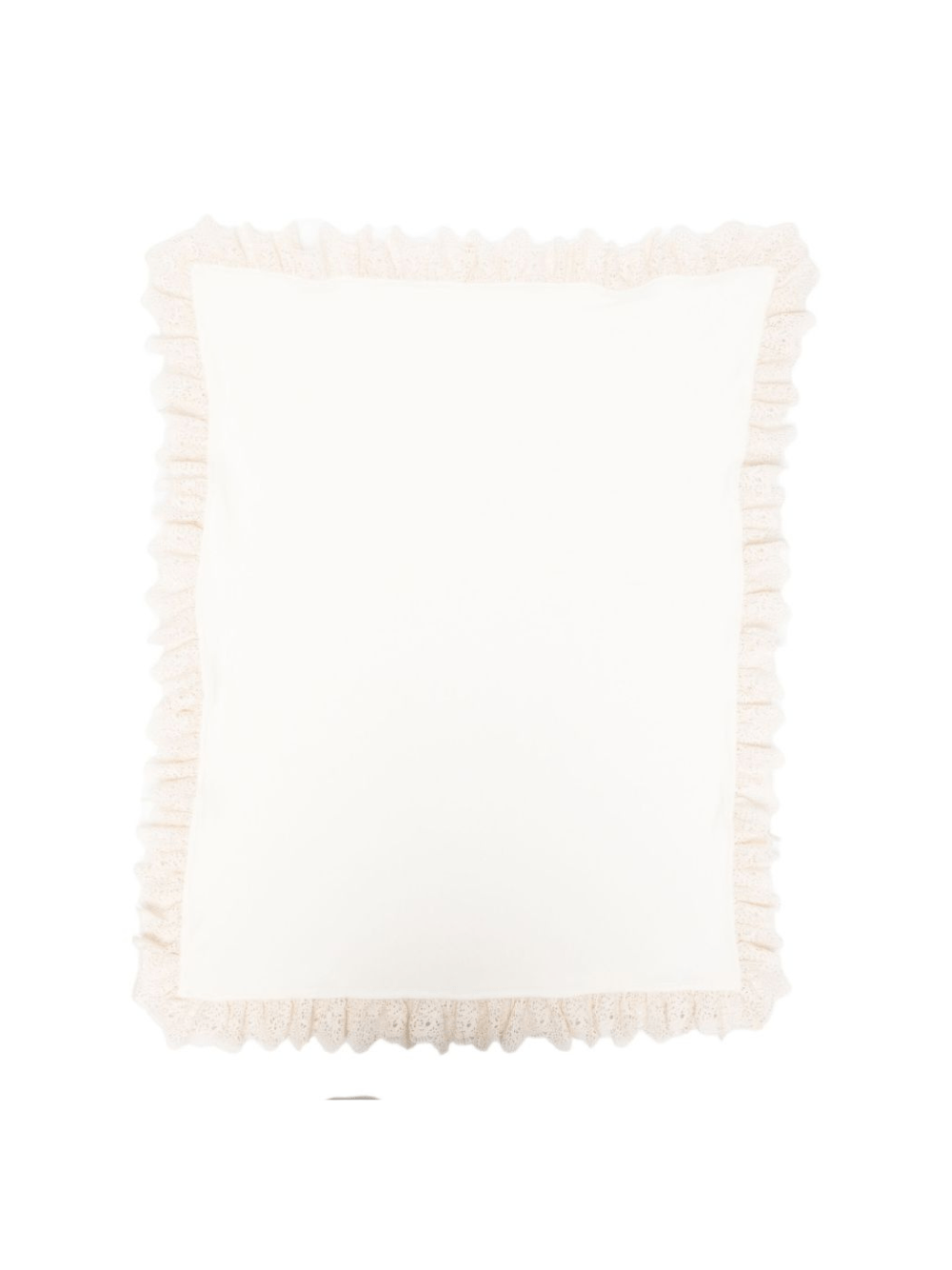 Coperta per neonati Jesurum Baby bianca con dettaglio pizzo - Rubino Kids