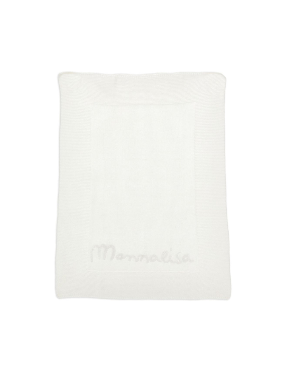 Coperta per neonati Monnalisa bianco con ricamo - Rubino Kids
