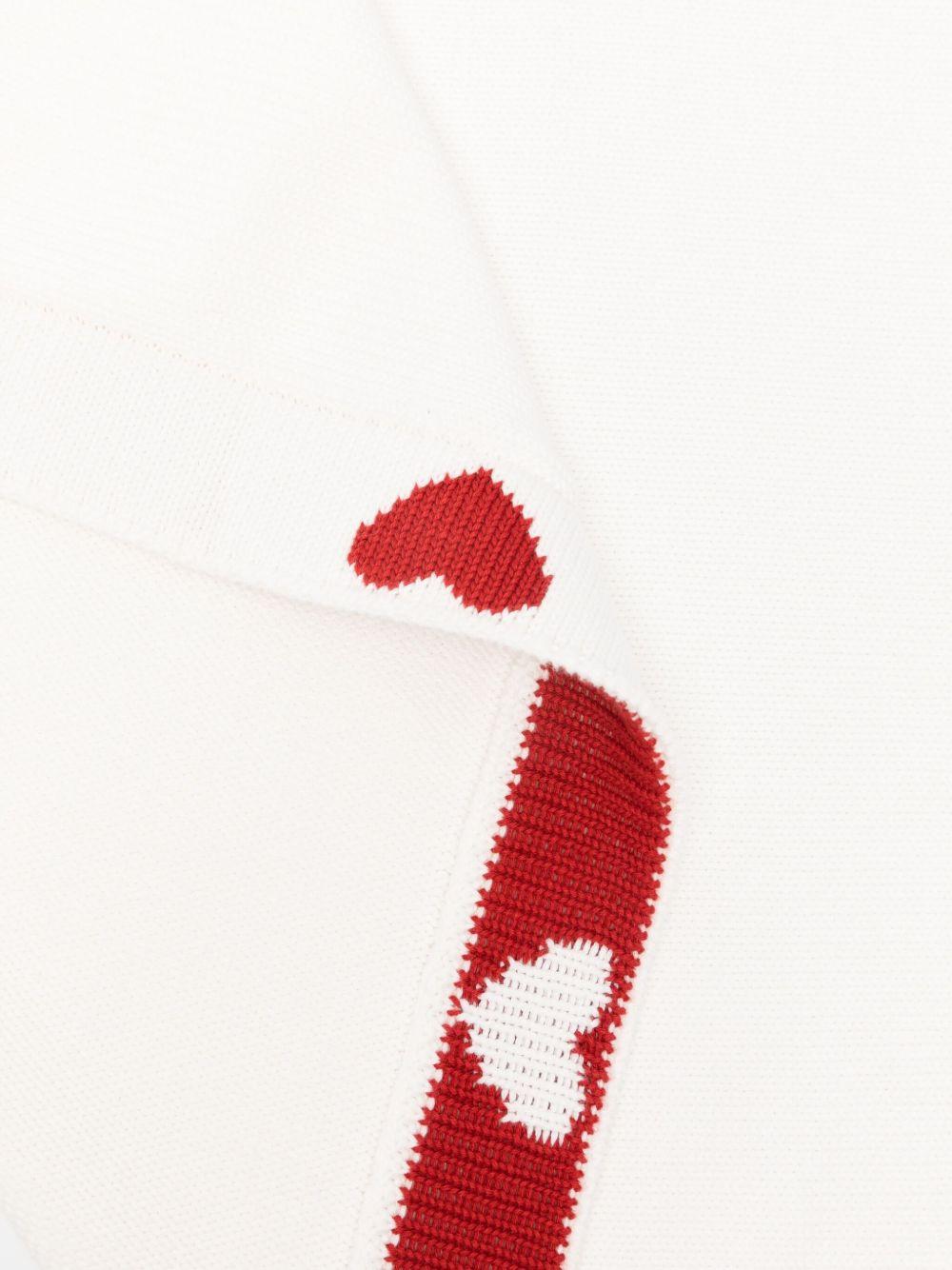 Coperta per neonati Petit Bateau bianca con motivo a cuore - Rubino Kids