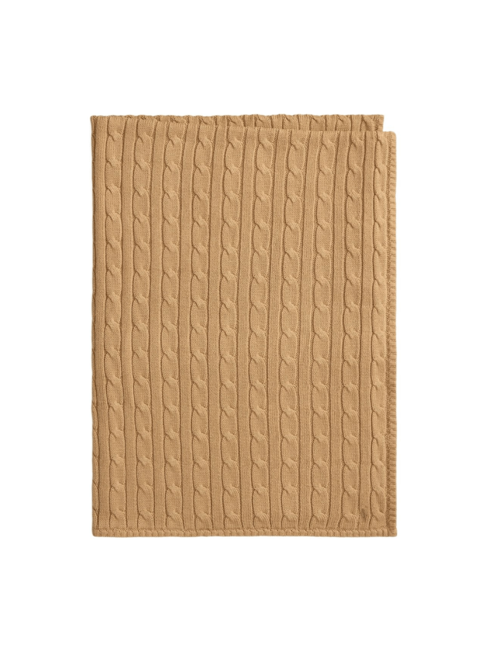 Coperta per neonati Polo Ralph Lauren Kids marrone con design intrecciato - Rubino Kids