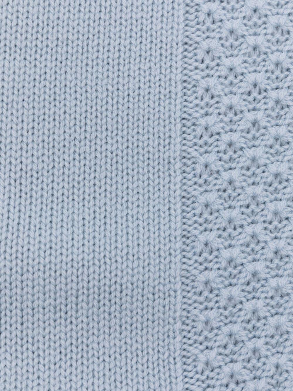 Coperta per neonato Gensami Kids azzurra con rifiniture gialle - Rubino Kids