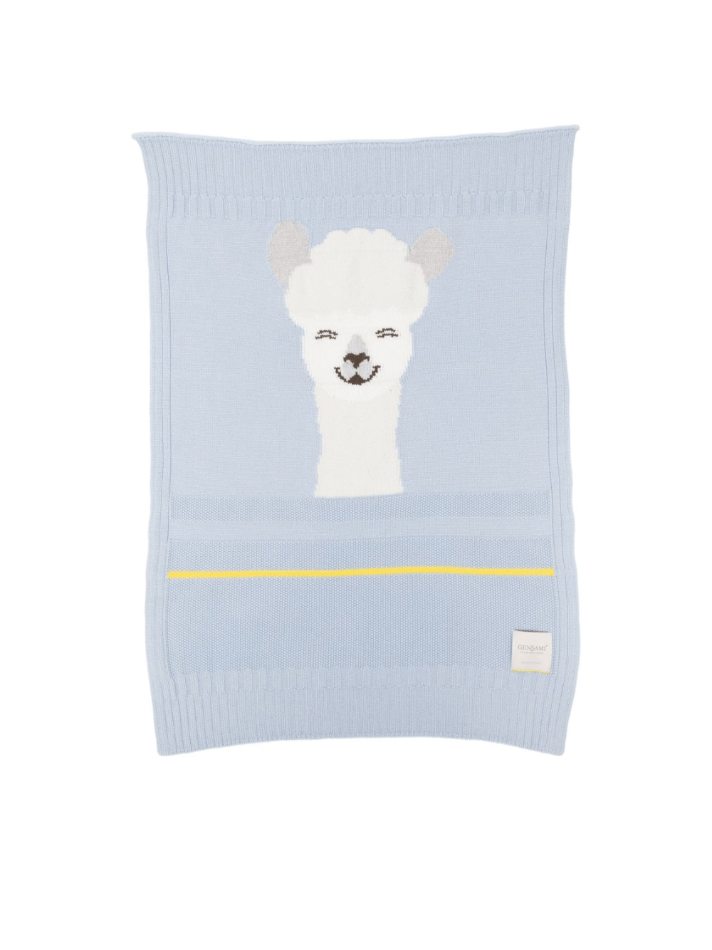 Coperta per neonato Gensami Kids azzurro con intarsio lama - Rubino Kids